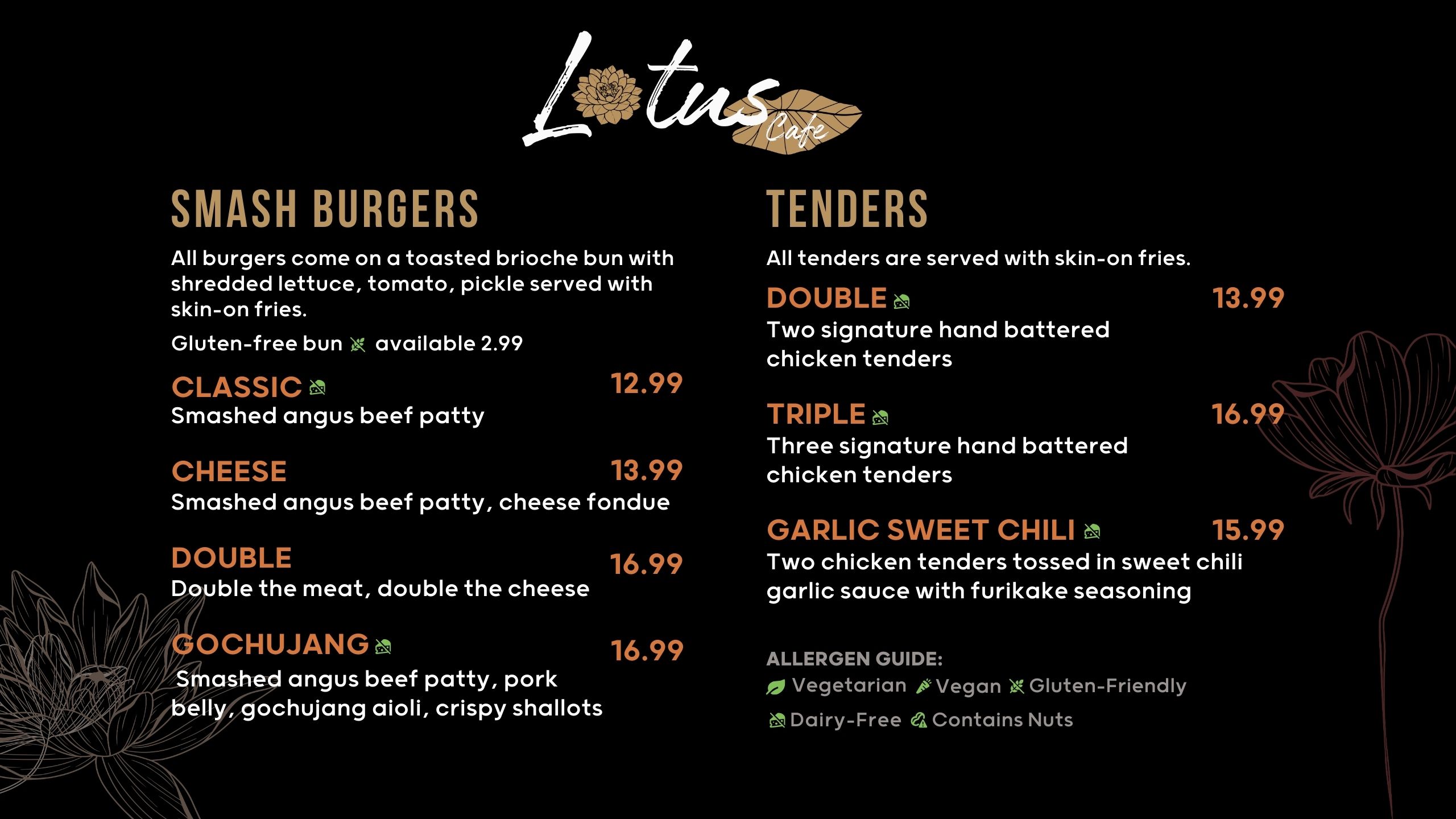Lotus Cafe Menu 2
