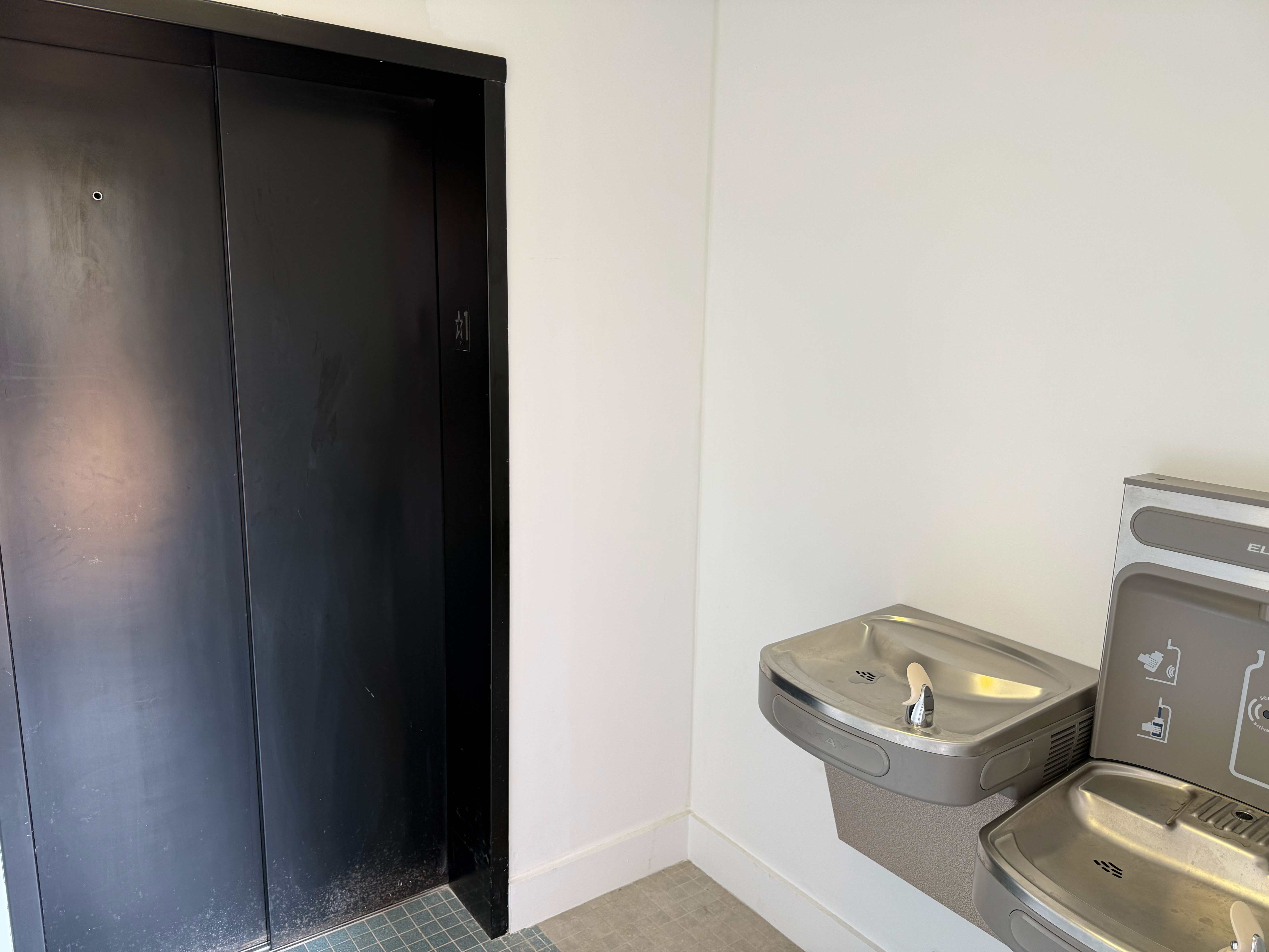 Fountain by Elevator