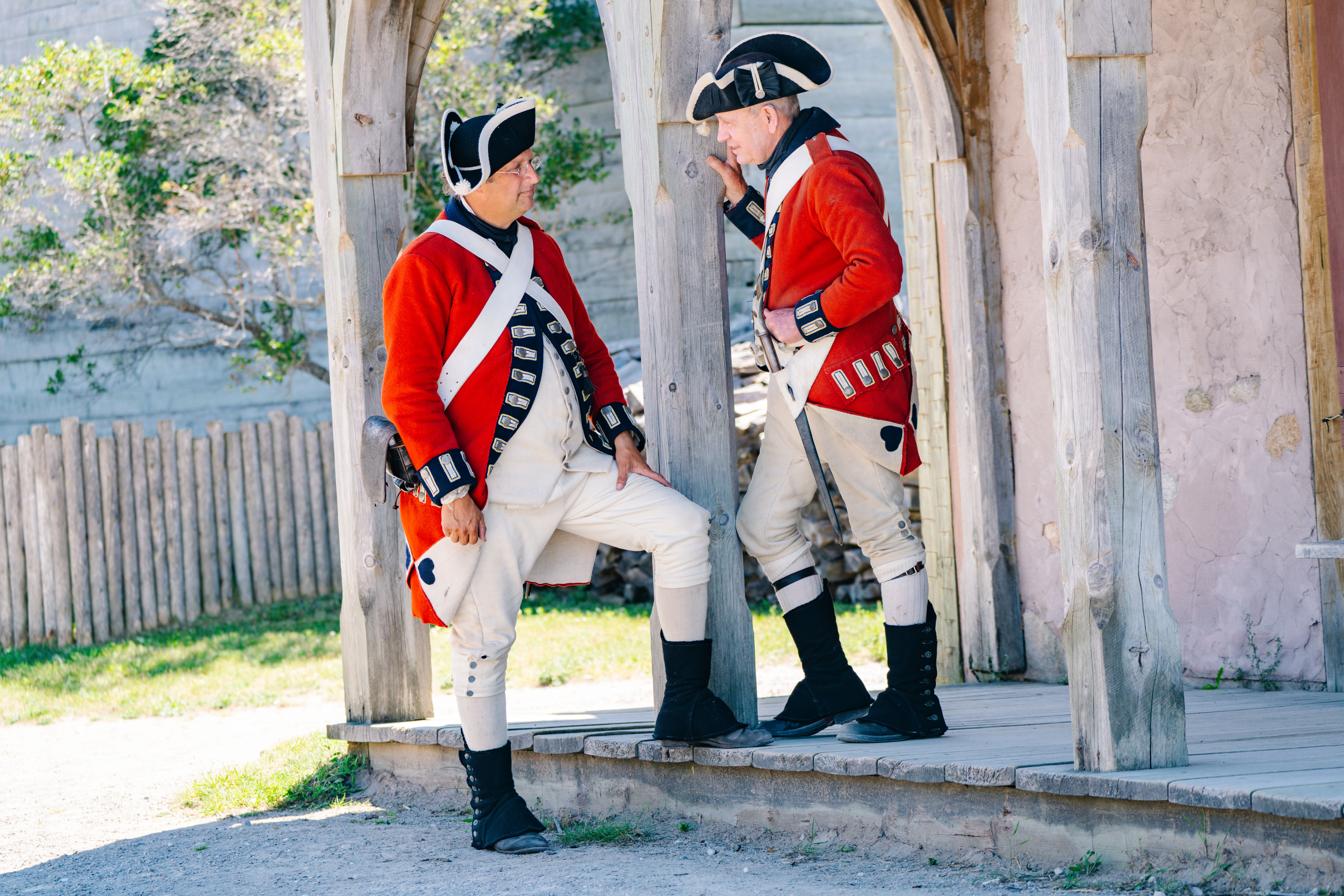 Soldiers on Duty at Post Guardhouse