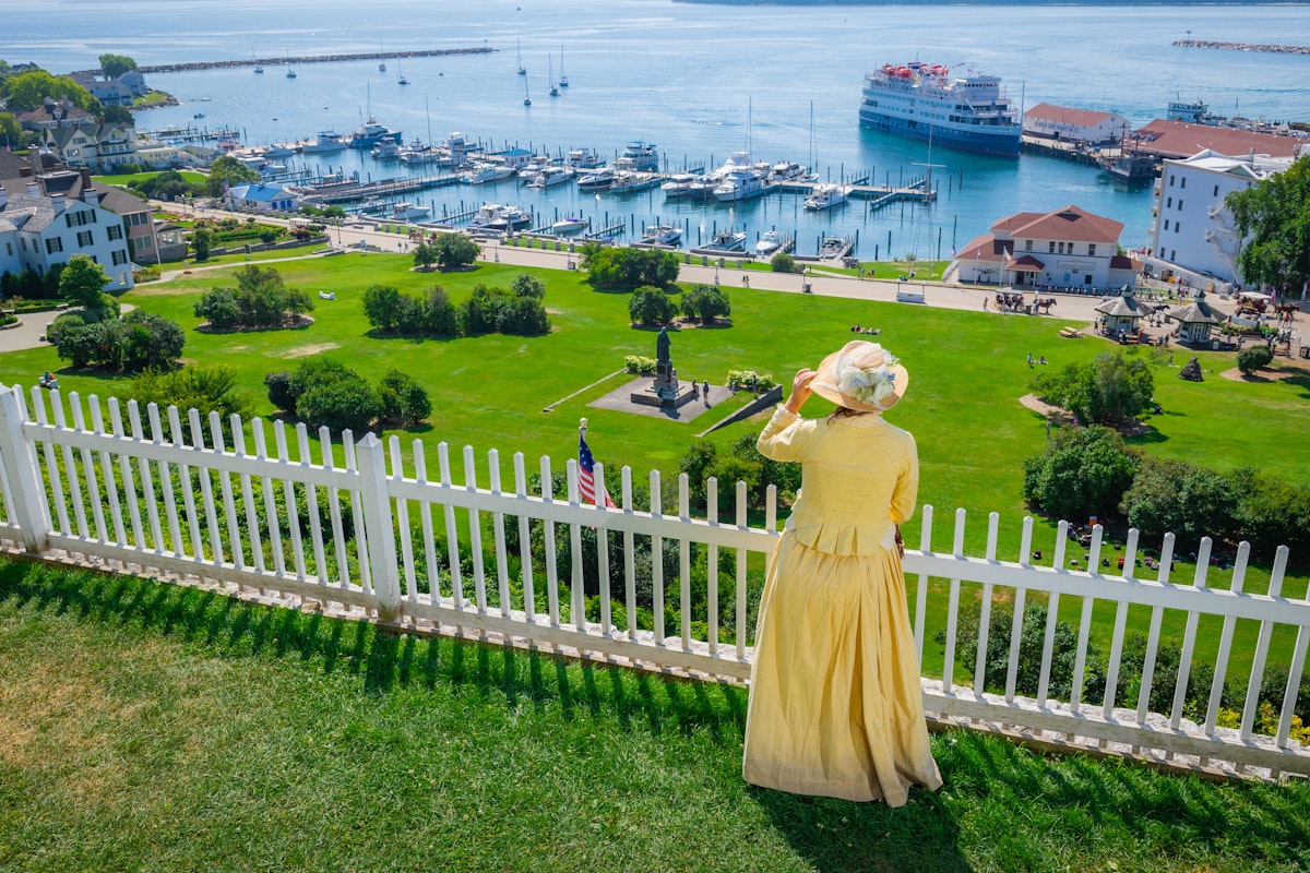 Photo of Dress Parade Program, followed by The Women of Fort Mackinac Program