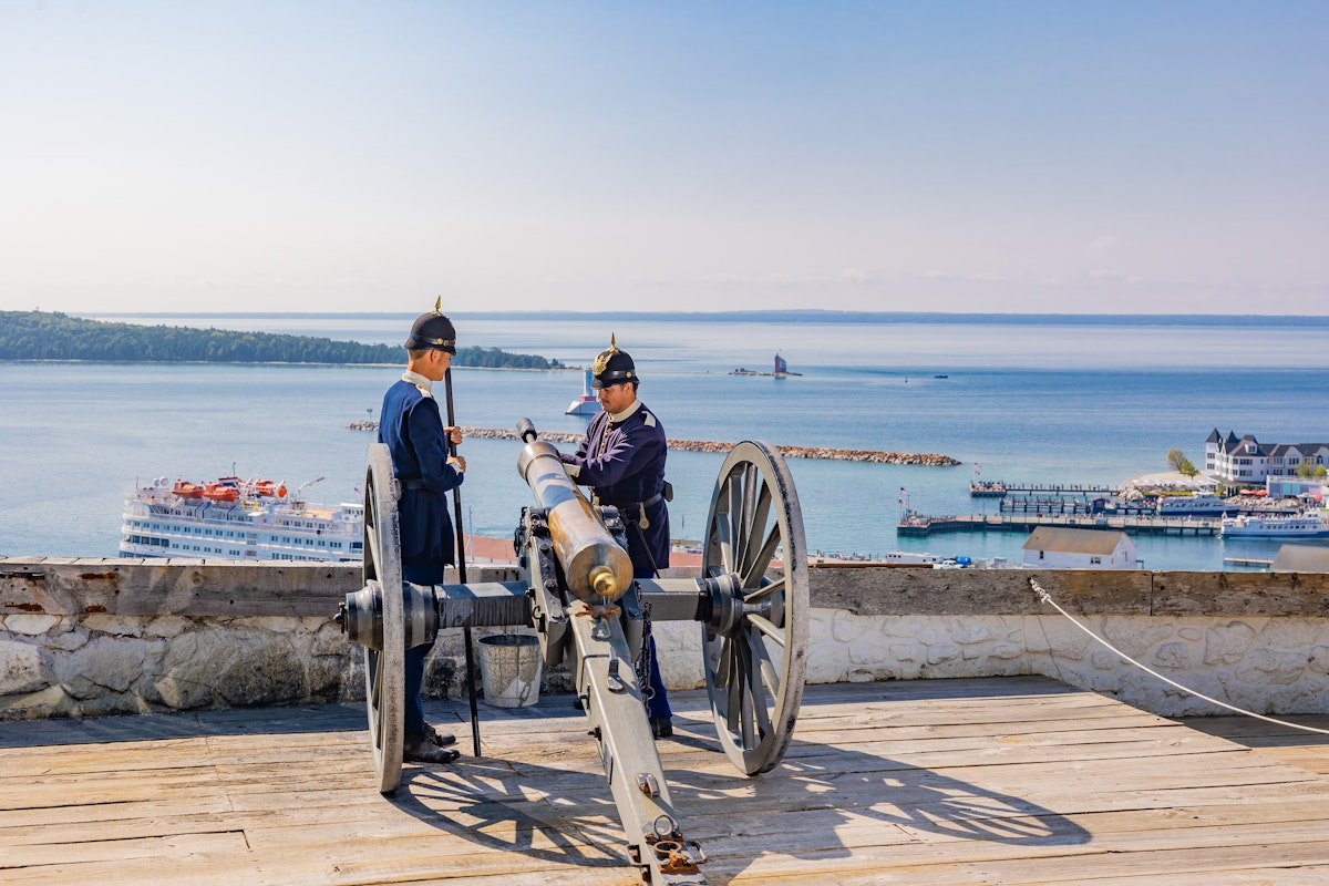 Photo of Cannon Firing Demonstration followed by Medicine at Mackinac Program