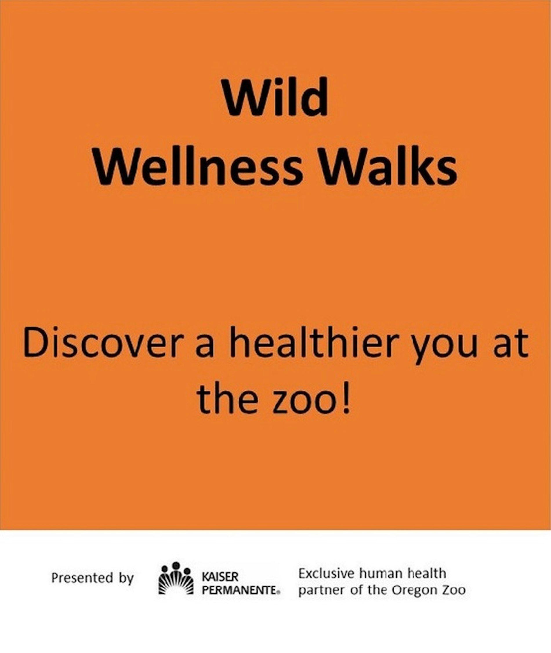 Oregon Zoo Wild Wellness Walks