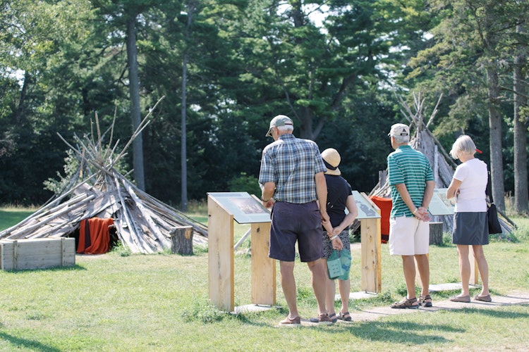 Photo of Native American Encampment